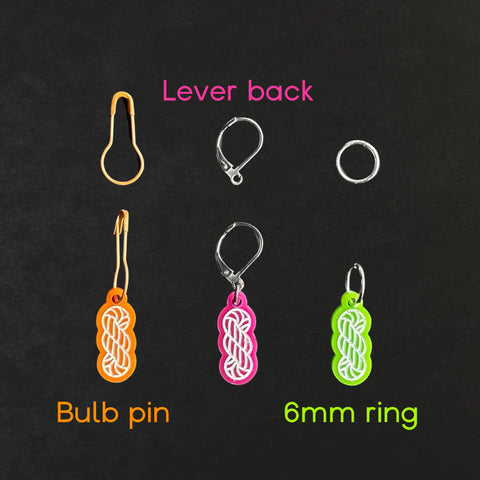 Pansy stitch marker set