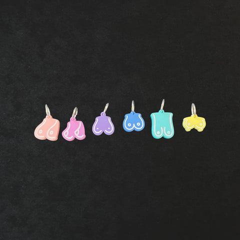 Pastel Boob stitch markers