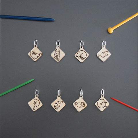 Cat stitch markers