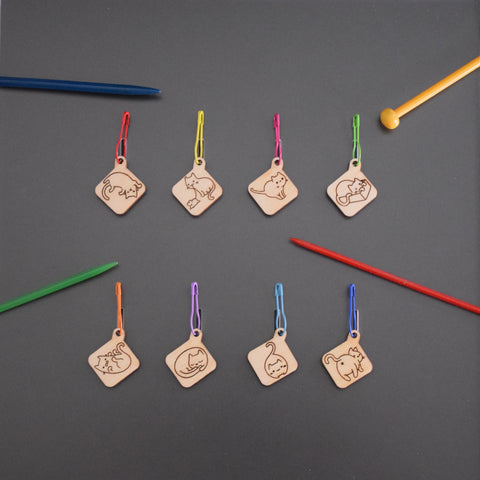Cat stitch markers