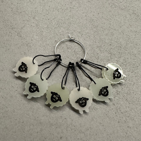 Zombie Sheep stitch markers