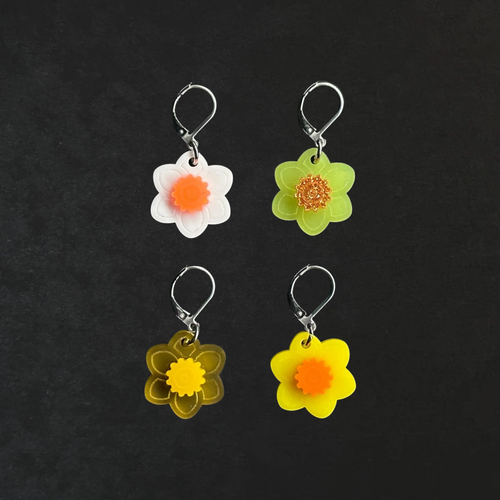 Daffodil stitch marker set