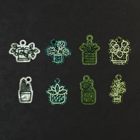 House plant stitch markers