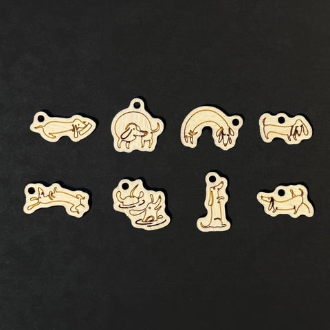 Dachsund stitch markers